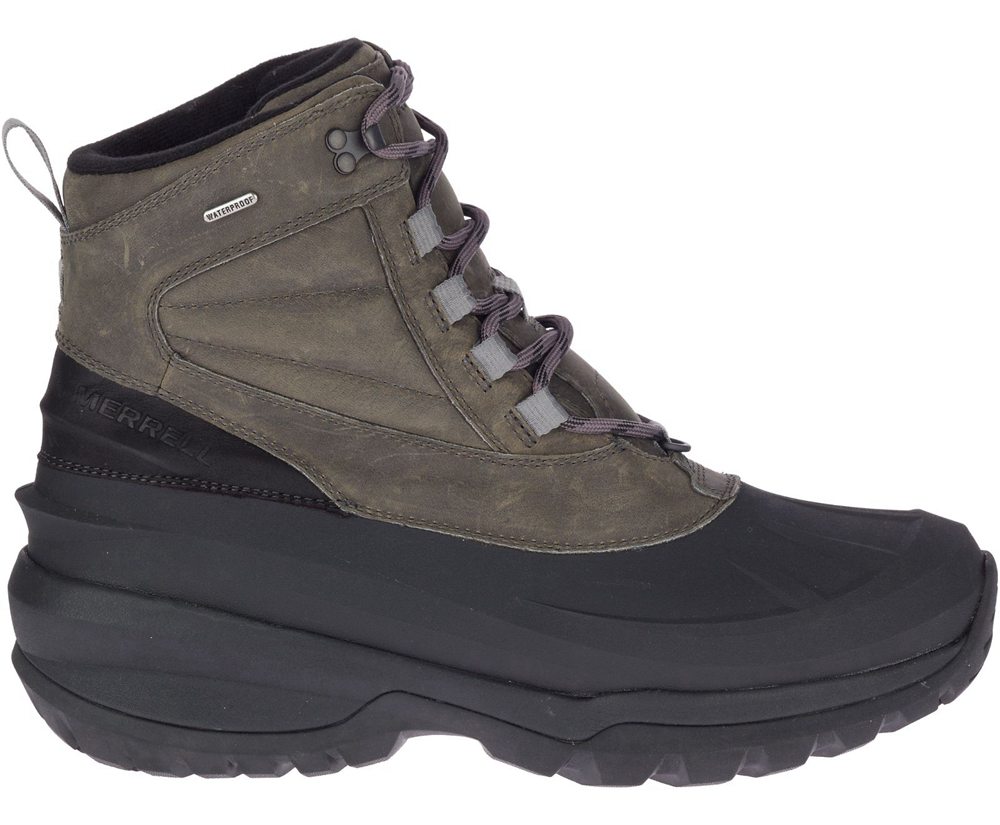 Merrell Støvler Herre - Thermo Slush Mid Shell Waterproof - Grå/Sort - NOM361450